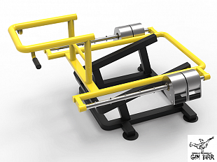 Уличный спортивный тренажер для присяда